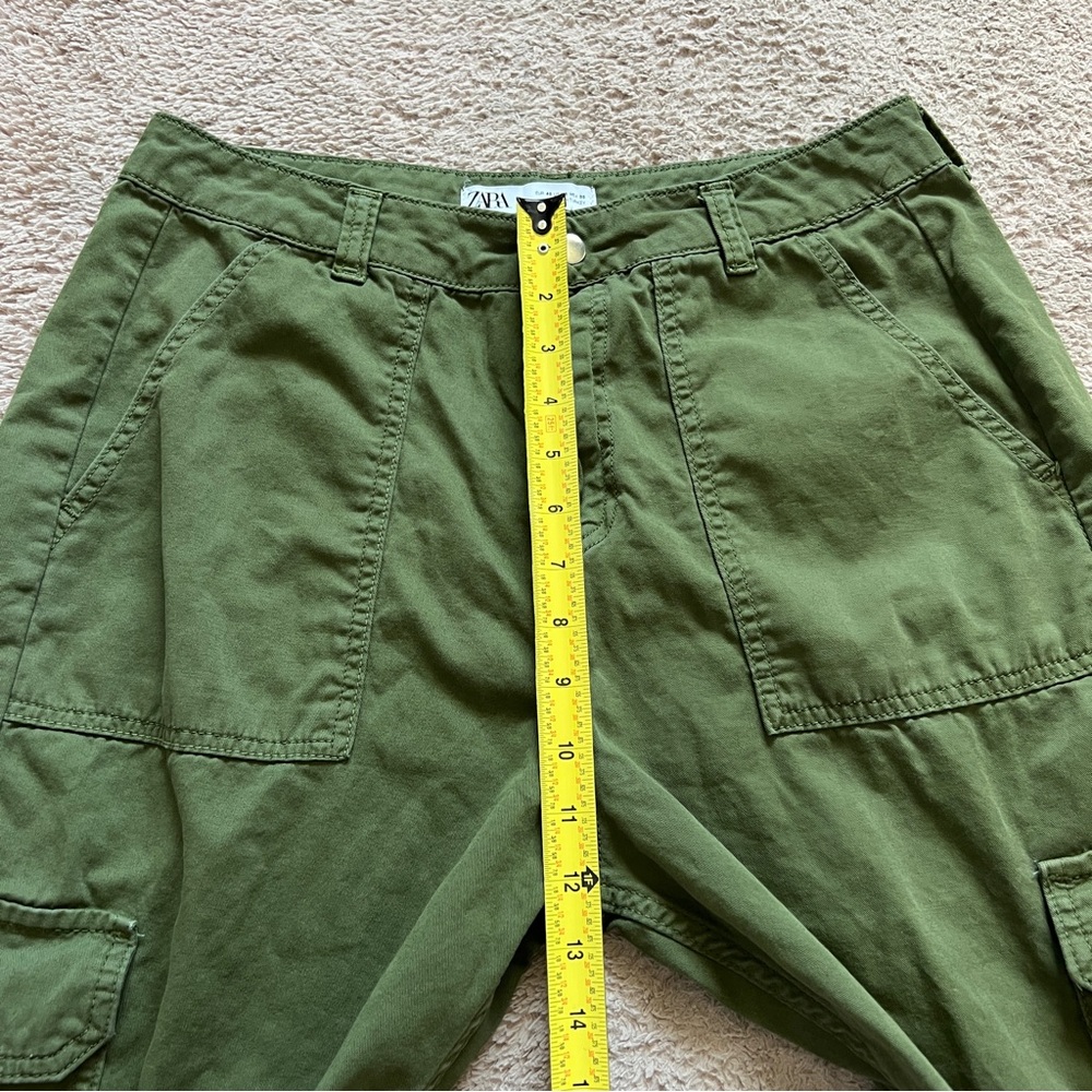 Zara‎ High Waist Cargo Pants Tapered Leg Women’s Size 8 - Picture 6 of 6
